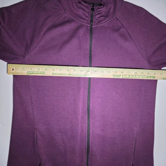 Kirkland Signature Womens Purple Full Zipped Exercise Jacket Size XL - Picture 9 of 12